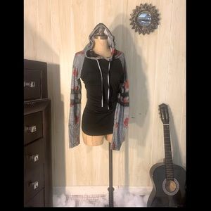 Long Sleeve Ladies Shirt with Hoodie